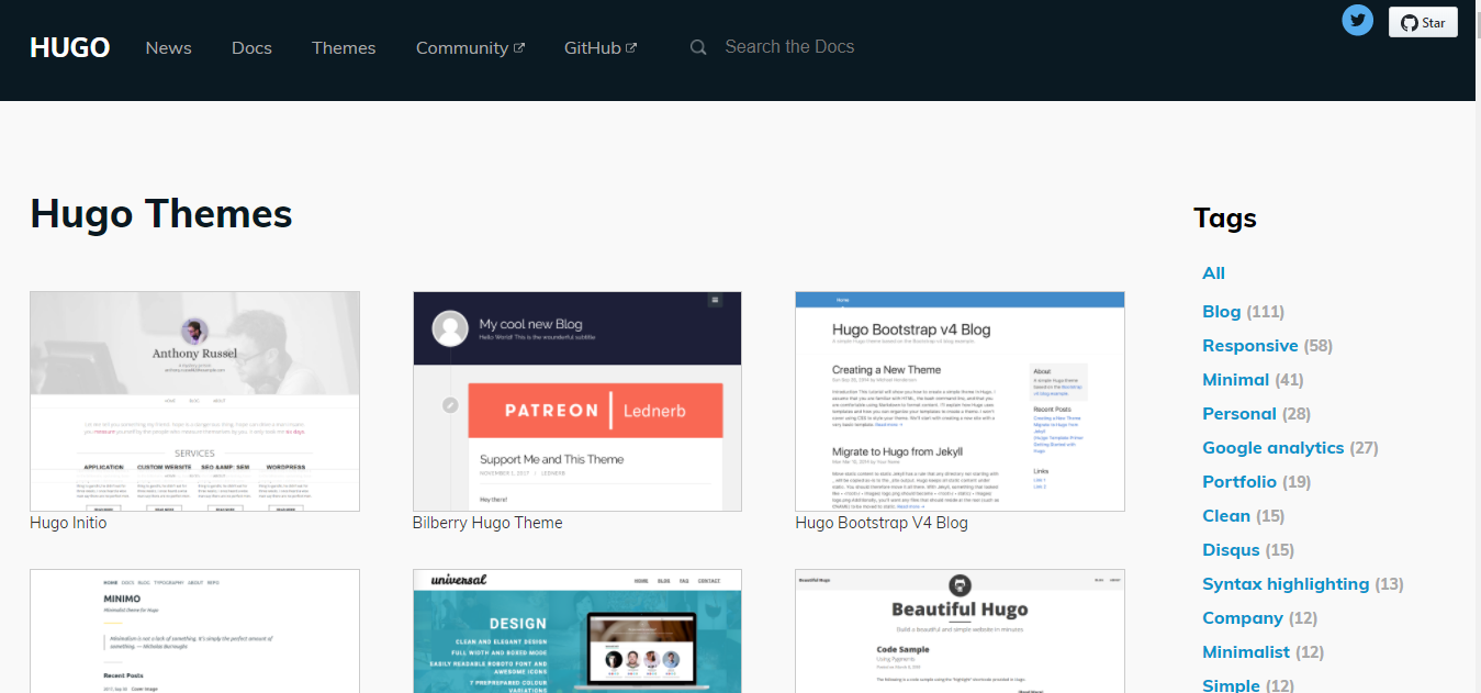 Hugo Themes