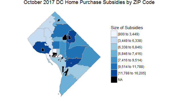 Choropleth Subsidies by ZIP Code