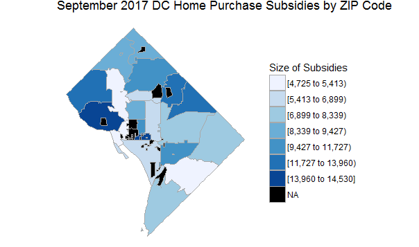 Choropleth Subsidies by ZIP Code